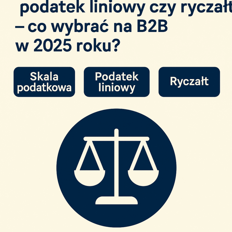 Skala podatkowa, podatek liniowy czy ryczałt – co wybrać na B2B w 2026 roku?